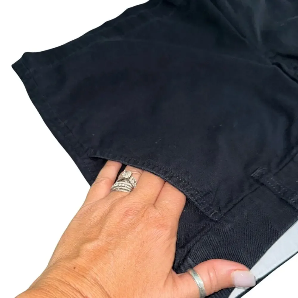 UEC J. CREW 100% COTTON CHINO 4.5” INSEAM BLACK SHORTS SZ 8